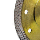 2 Pc 4-1-2'' Dry Wet Tile Granite Porcelain Diamond Blade Saw Mesh Rim Ceramic Cutting Disc Wheel Angle