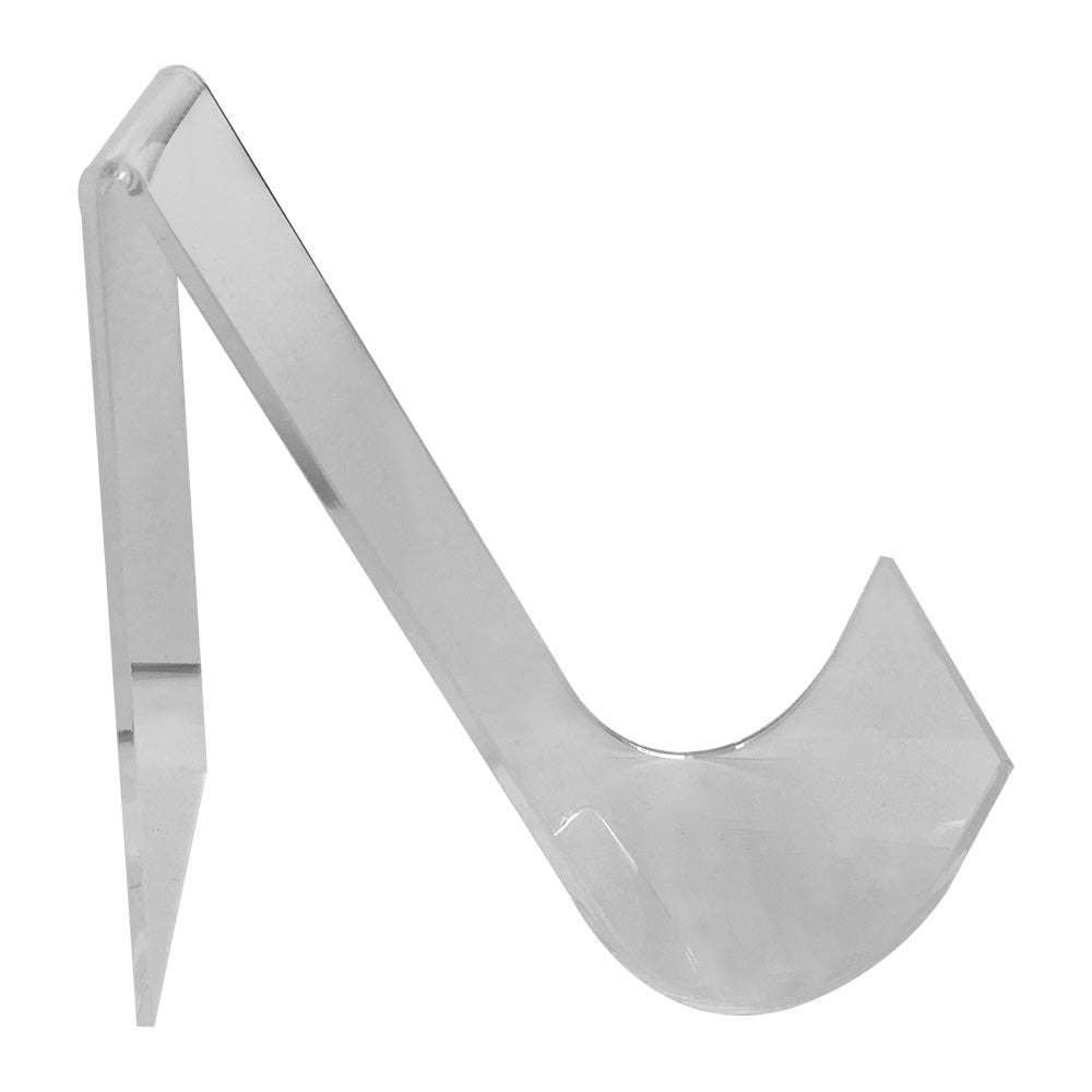 2 Pc 5''H Clear Acrylic Book Clutch Bag Easel Literature Holder Rack Stand Display Fixture