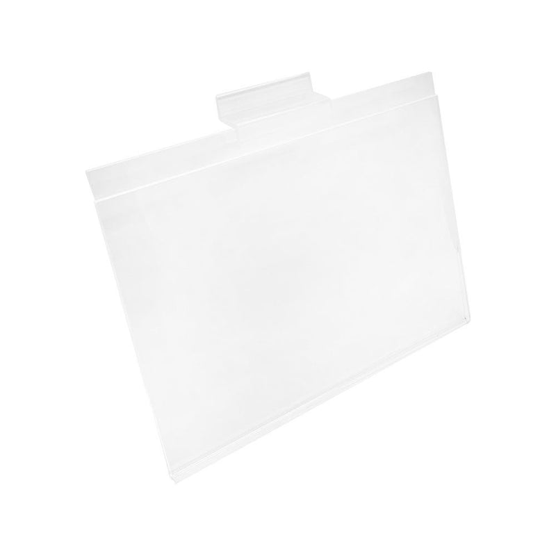 2 Pc 5-1/2''H x 7''W Clear Acrylic Slatwall Lucite Frame Retail Display Shelf