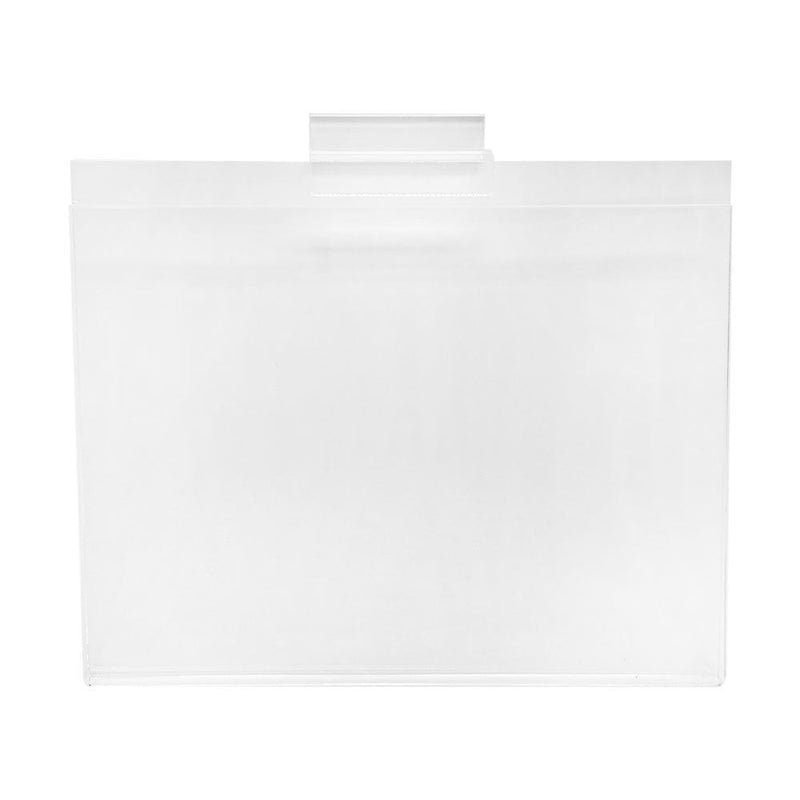 2 Pc 5-1/2''H x 7''W Clear Acrylic Slatwall Lucite Frame Retail Display Shelf