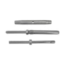 2 Pc 5/16" Stainless Steel T316 Threaded Rod Swage Stud 1-4'' Cable Railing Rigging
