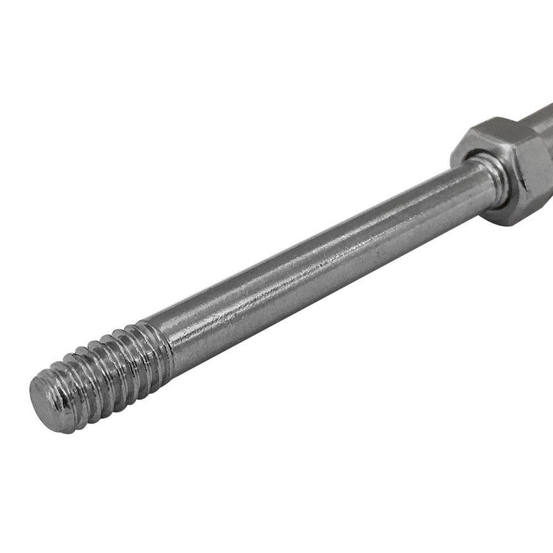 2 Pc 5/16" Stainless Steel T316 Threaded Rod Swage Stud 1-4'' Cable Railing Rigging