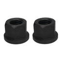 2 Pc 5/16" -18 Thread Flange Nut Steel Hex Threading Black Oxide Finish