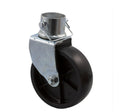 Steel swivel caster wheel 6 inch replacement for trailer jack and hitch support
