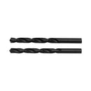 2 Pc 8.6mm HSS Black Oxide Jobber Length Twist Drill Set Straight Shank Drilling High Speed Steel