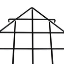 2 Pc Black Corner Triangle Wire Grid Shelf Slat Grid Panel 24'' x 24'' x 32''