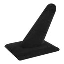2 Pc Black Velvet Single Finger Ring Display Jewelry Showcase