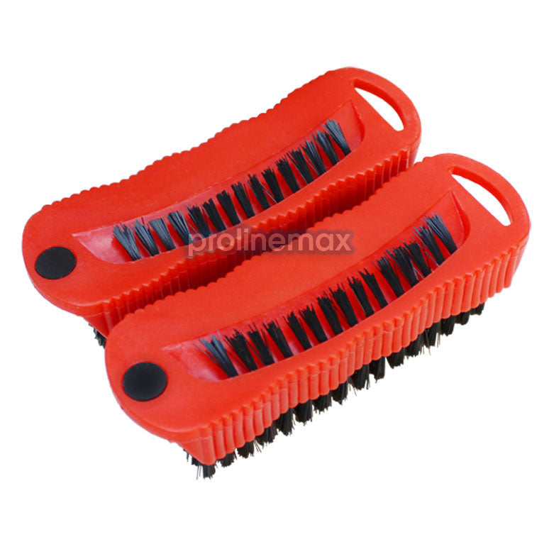 2 Pc Combo Fingernail Brushes Scrubbing Scrub Brusher Finger nail Brush 5'' Long