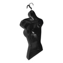 2 PC Female Torso Mannequin Display Woman Hanging Dress Body Form Black