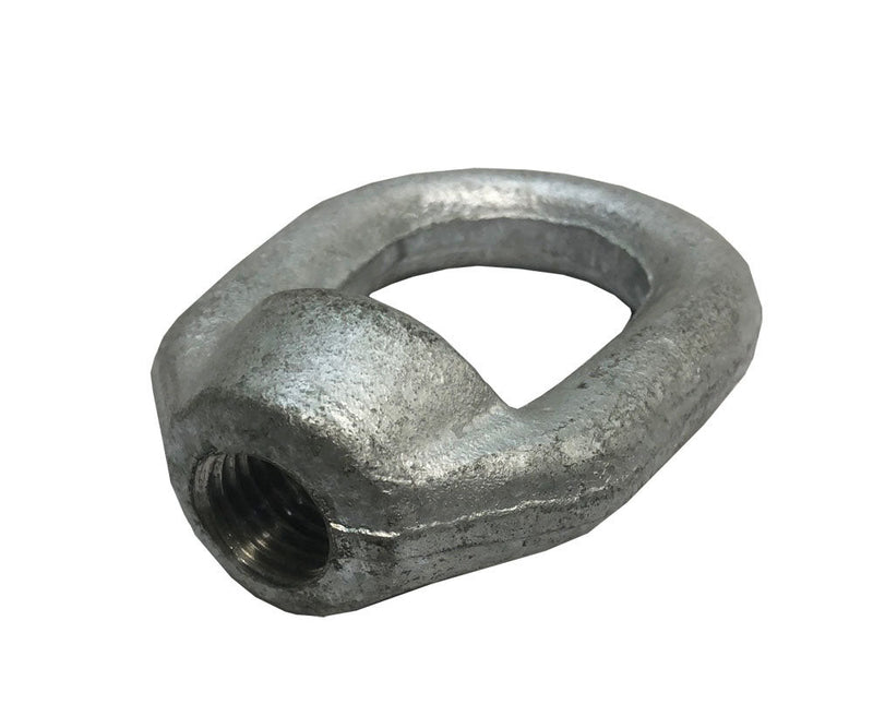 2 Pc Galvanized EYE NUT 1/4" Bail 1/4" Tap Thread Drop Forged Carbon Steel 520 Lbs WILL
