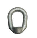 2 Pc Hot Dipped Galvanized 3/8" Thickness Eye Nut With 1/2"-13 Tap 2,250 Lbs WLL