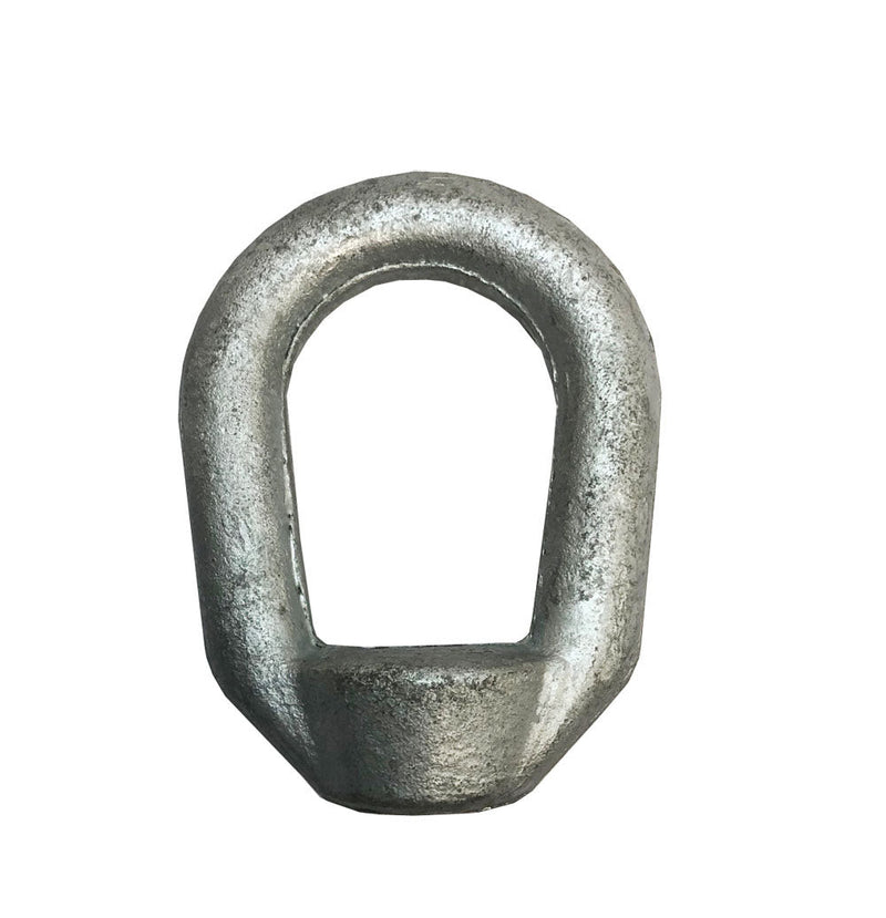 2 Pc Galvanized EYE NUT 3/8" Bail 1/2" Tap Thread Drop Forged Carbon Steel 2,250 Lbs WILL