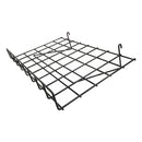 2 Pc Gloss Black 24'' x 15'' Wire  Grid Shelf w- Lip Shelves Gridwall Display Fixture