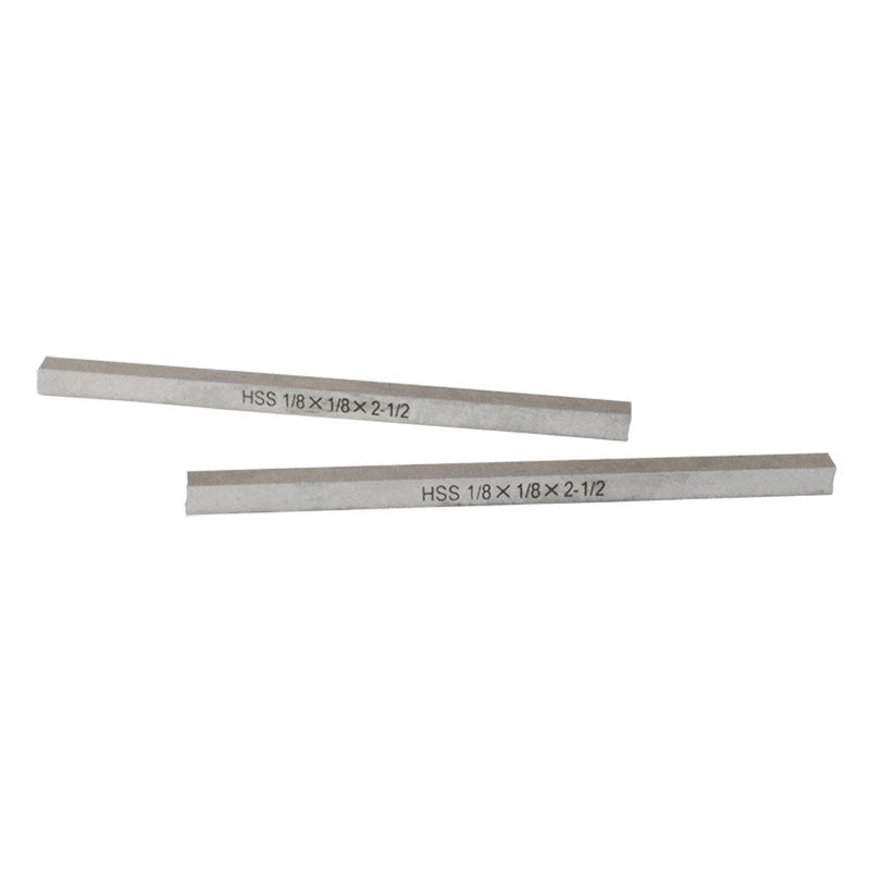2 PC High Speed Steel HSS Square Tool Bit 1/8" x 1/8" x 2-1/2" M2AL Square Ground Cobalt