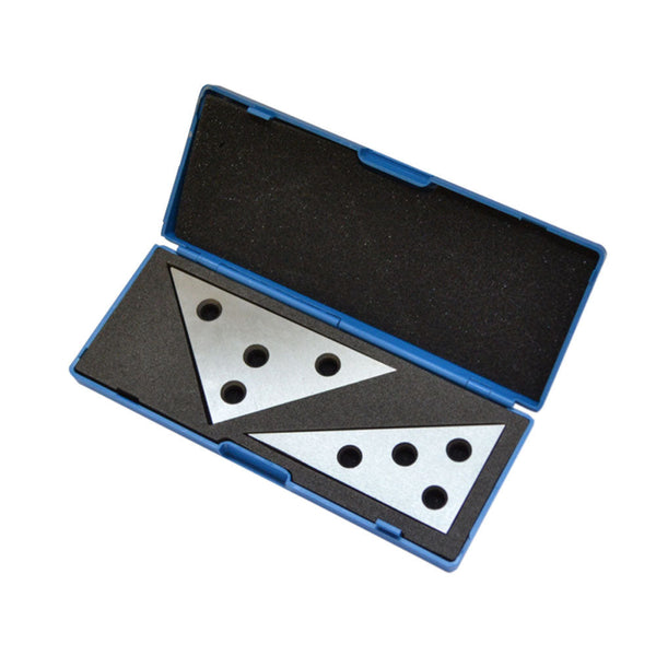 2 Pc Solid Precision 30-60-90 Degree Angle and 45-45-90 Degree Angle Plates