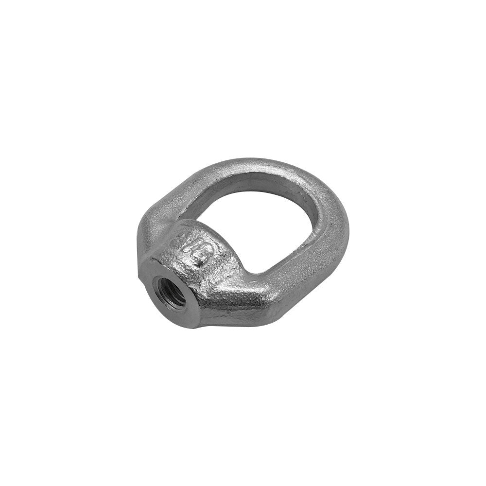 2 PC Stainless Steel T316 Forged Style 3/8" Eye Nut WLL 1,160 Lbs Lifting Marine Thread Ring Oval