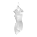 2 PC White Plastic Mannequin Female Woman Hanging Torso Body Shape Form