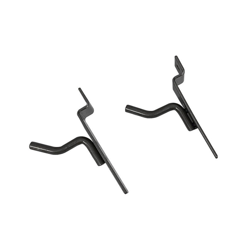 2 Pcs 1'' Raw Steel Slatwall Hook Hooks Retail Display Wire Metal Hanger