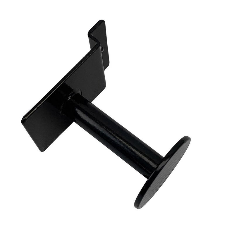 2 Pcs 3'' Black Single Garment Hook Slatwall Fitting Display Faceout Hanger Disc End