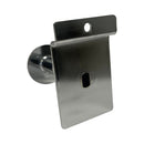 2 Pcs 3'' Chrome Single Garment Hook Slatwall Fitting Display Hanger Disc End