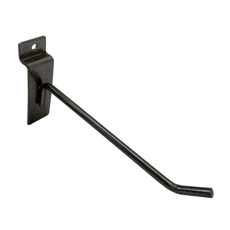 2 Pcs 6'' Raw Steel Slatwall Hook Hooks Retail Display Wire Metal Hanger