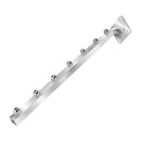 2 Pcs Chrome 7-Ball 18'' Waterfall Faceout Wall Mounted Square Tube Display Hook