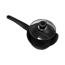 2 QT 7'' (18cm) Heavy Gauge Sauce Pan Pot Cookware Non-Stick 2 Tone 5 Layer Marble Coating