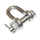 2 Ton 5/8" Bolt Pin Chain Shackle D Ring Rigging 316 Marine Stainless Steel 4,000 Lbs WLL
