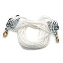 2 Ton Poly Rope Hoist Pulley Wheel Block and Tackle Puller Rigging Engine Lift