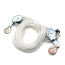 2 Ton Poly Rope Hoist Pulley Wheel Block and Tackle Puller Rigging Engine Lift