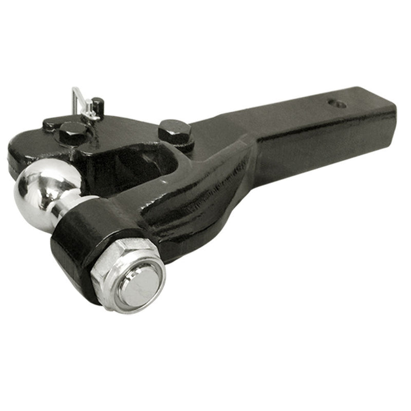 2'' X 2'' Combination Pintle Hook w- 2'' Ball Hitch Receiver Extender Hauler