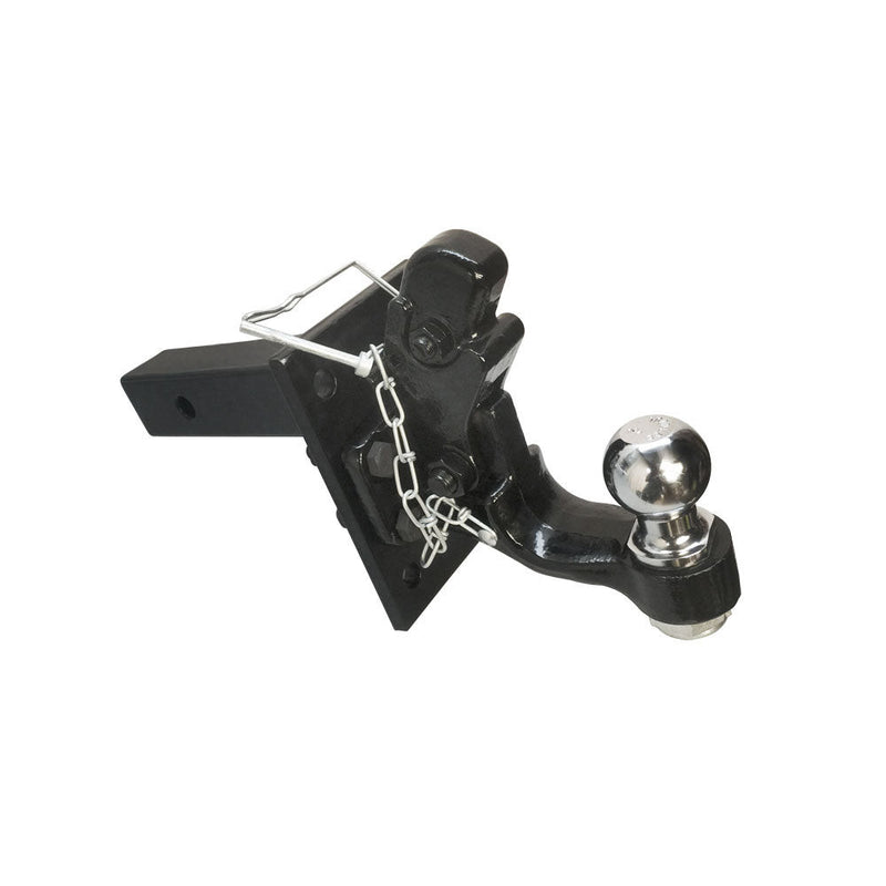2'' x 2'' Solid Adjustable Mounting plate & 8 Ton Pintle w- 2'' Ball COMBO Hitch