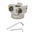 2-1/2'' x 3/4'' 90 Degree Indexable Face Mill Cutter Carbide Shims Use TPG32 Inserts