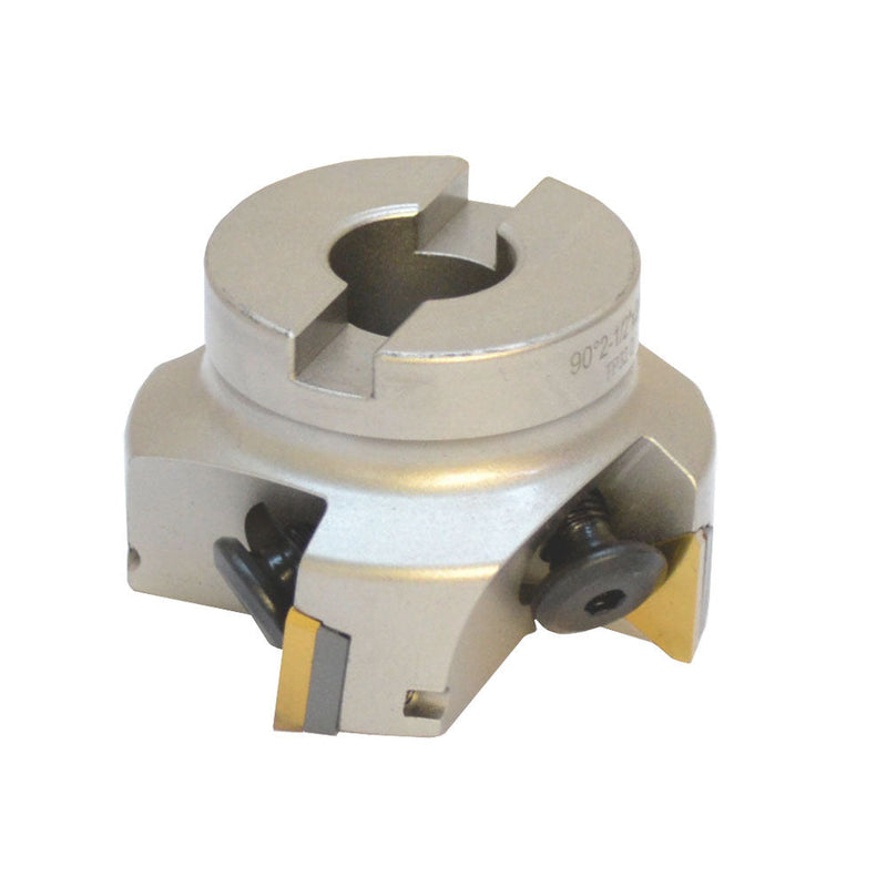 2-1/2'' x 3/4'' 90 Degree Indexable Face Mill Cutter Carbide Shims Use TPG32 Inserts