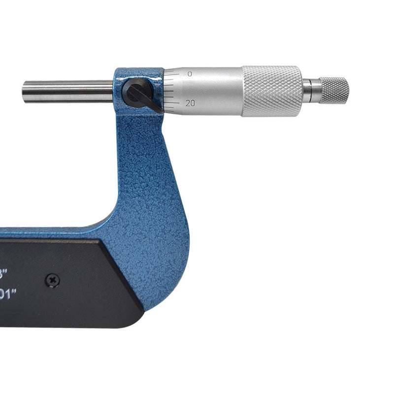 2-3" Screw Thread Micrometer Kit 60 Degree 4 Anvils 0.001'' Graduation Ratchet stop