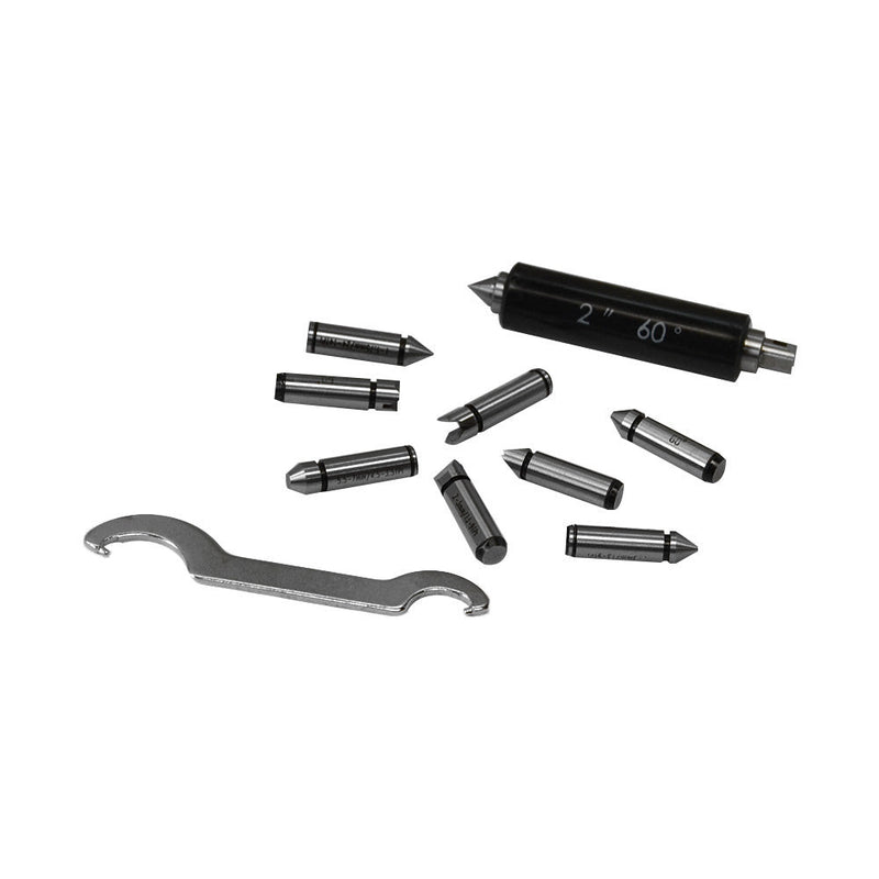 2-3" Screw Thread Micrometer Kit 60 Degree 4 Anvils 0.001'' Graduation Ratchet stop