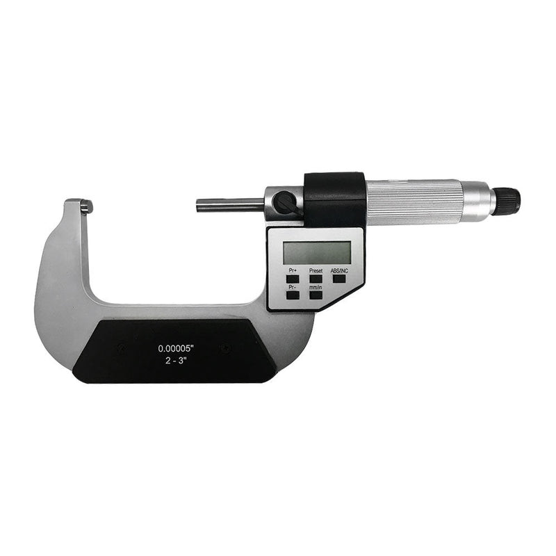 2-3"/ 50-75mm IP54 5-Key Electronic Digital Outside Micrometers 0.00005'' Direct RS232