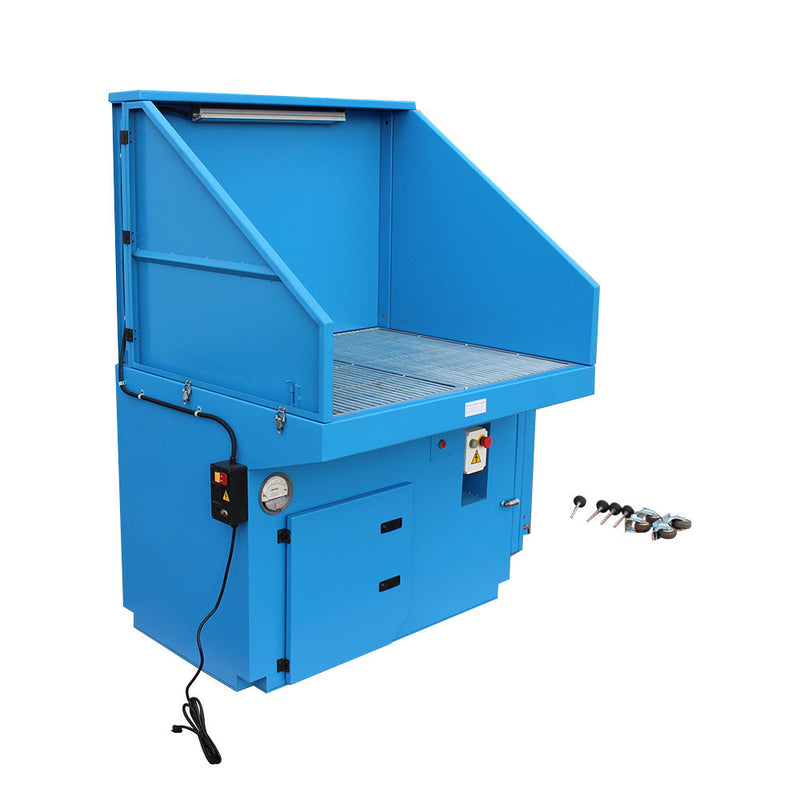 2.2HP 1,540 lbs Metal Working Downdraft Table 46" x 38" 3-Stage Filter Dust Collector