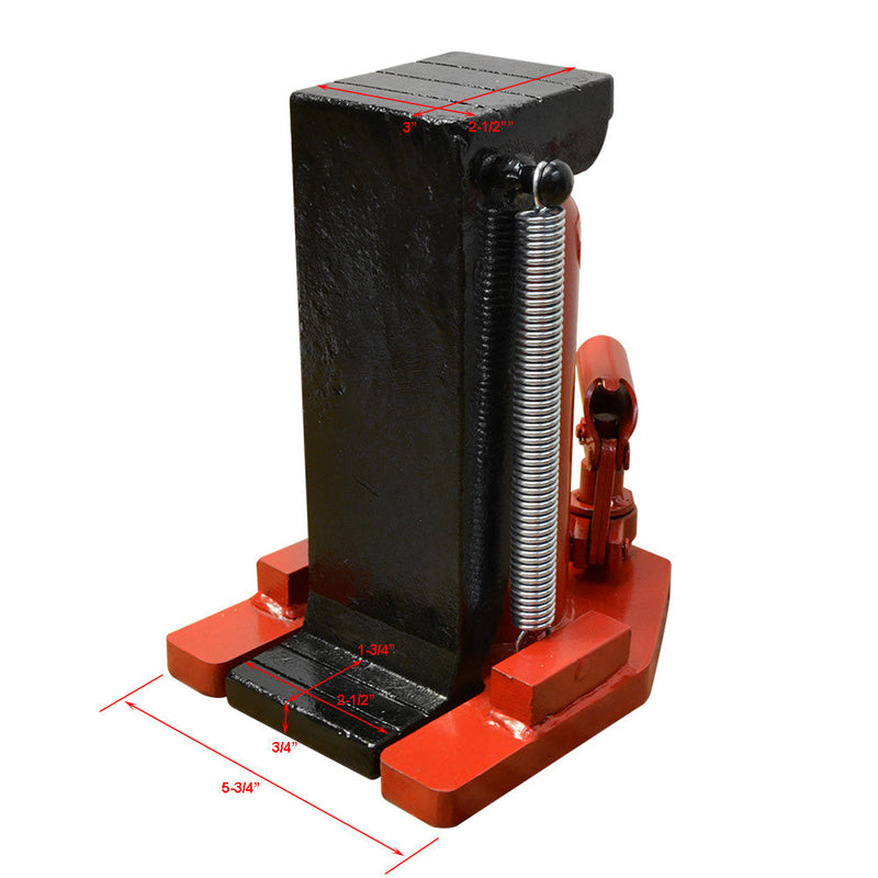 2.5 - 5 Ton Toe Jack Hydraulic Track Machine Container Lift