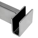 20 PC 3" Chrome Hangrail Bracket Hold 1-3/4" X 1/2" Rectangular Tube on Slatwall