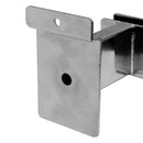 20 PC 3" Chrome Hangrail Bracket Hold 1-3/4" X 1/2" Rectangular Tube on Slatwall