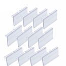 20 Pc 3'' x 1-1-2'' Clear Plastic Wire Shelving Label Holder With Sleeve Display Holder