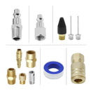 20 pc Air Service Accessories Blow Gun Air Tool Kit Inflation Needle Nozzle