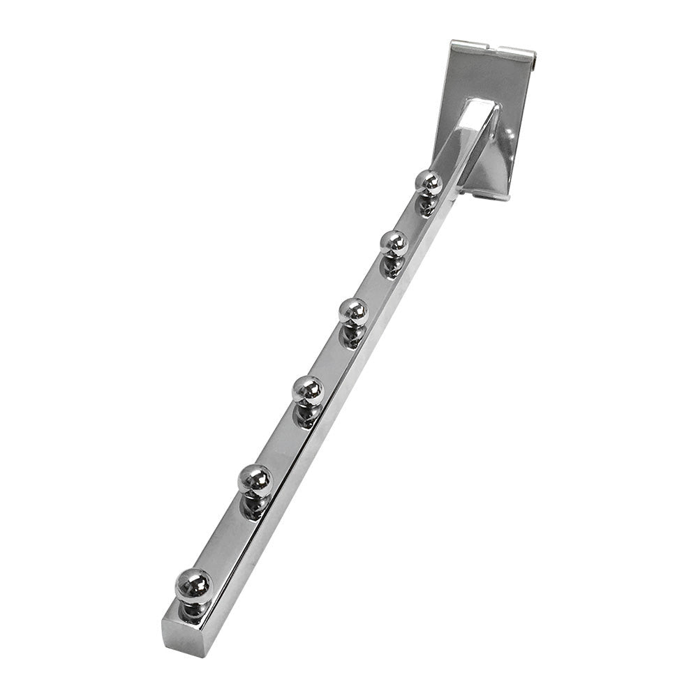 Metal gridwall 6-ball waterfall display hook for clothing and apparel