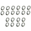 20 Pc Hot Dipped Galvanized 1/2" Thickness Eye Nut With 5/8"-11 Tap 3600 Lbs WLL