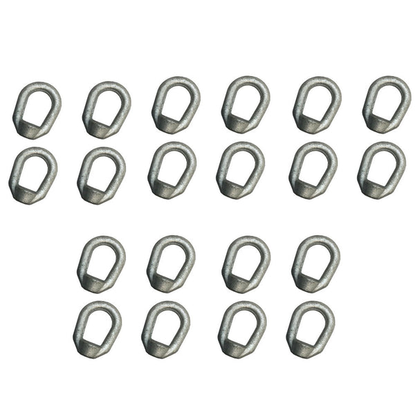 20 Pc Galvanized EYE NUT 1/2" Bail 5/8" Tap Thread Drop Forged Carbon Steel 3,600 Lbs WILL