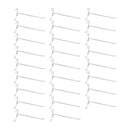 20 Pc GLOSS WHITE 8" Long Gridwall Hooks Grid Panel Display Wire Metal Hanger Retail Store