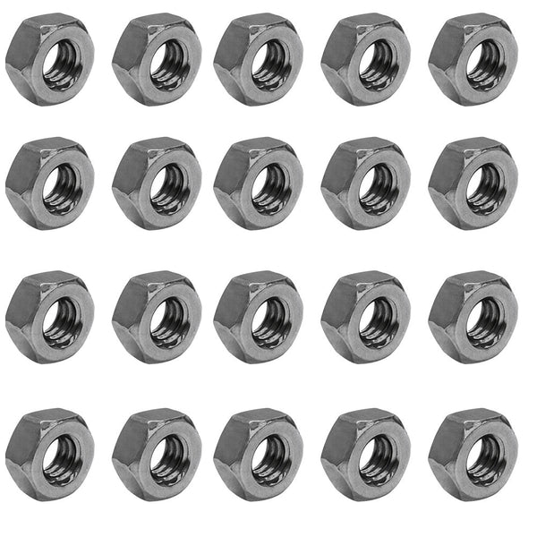 20 Pc LEFT Stainless Steel Hex Nut Type 316 Size 1/4" -20 UNC