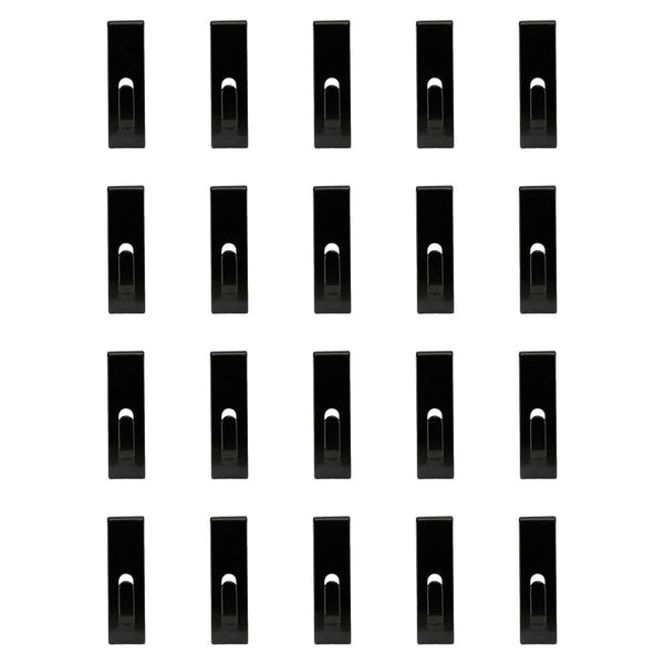 20 PCS BLACK Gridwall Utility  Hook Picture  Hanger Grid  Panel Notch Display