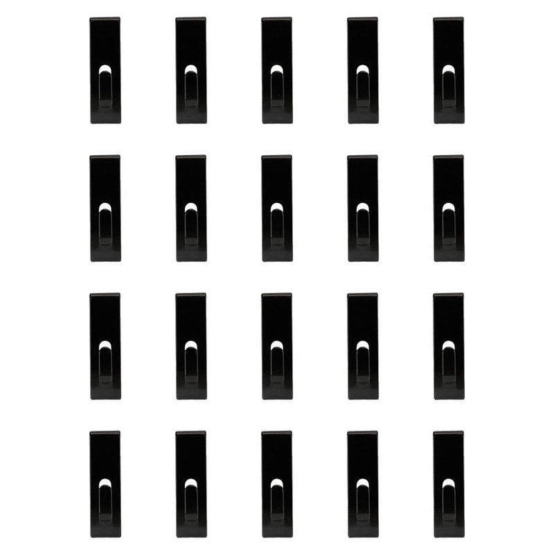 20 PCS BLACK Gridwall Utility  Hook Picture  Hanger Grid  Panel Notch Display